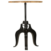 Tavolo da Bar in Legno Massello di Mango 75x(76-110) cm 245268