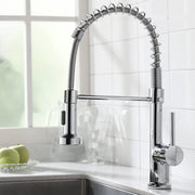 Kraan keukenmengkranen keukenkraan con doccia e rubinetto per lavabo spirale in acciaio inox