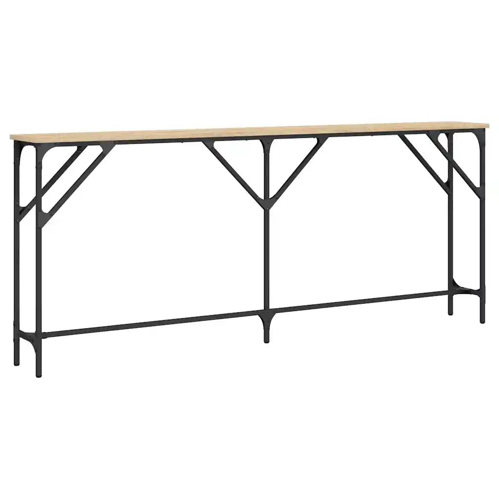 Tavolo Consolle | Tavolo d'Ingresso Rovere Sonoma 180x23x75 cm in Legno Multistrato