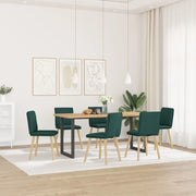 Sedie da Pranzo 6 pz Verde Scuro in Tessuto 3315630