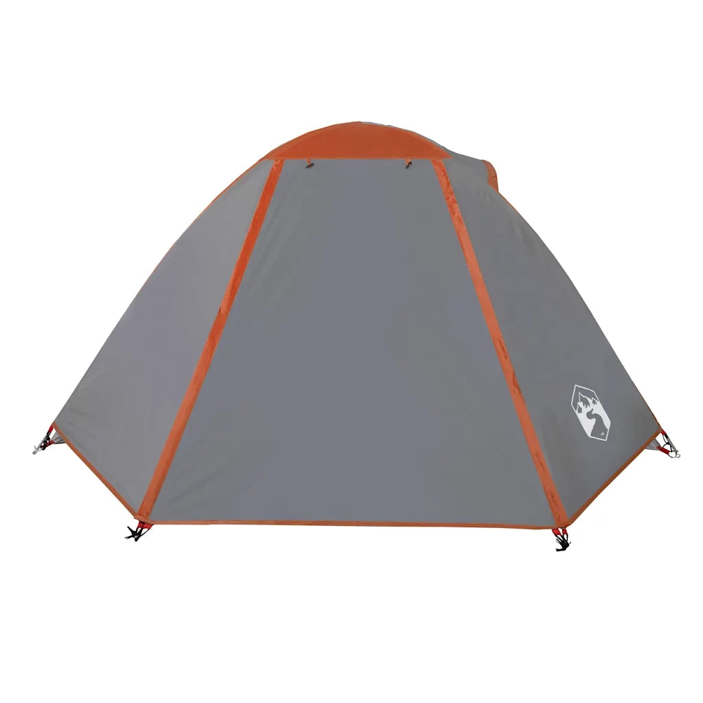 Tenda da Campeggio a Cupola 2 Persone-Tenda per Escursionismo Arancione Impermeabile 701198