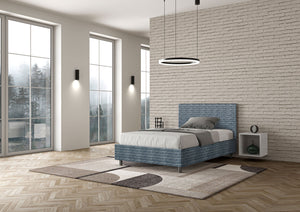 Letto 1 Piazza e Mezzo 120x210 cm con Rete Adele Aragona 8 Blu