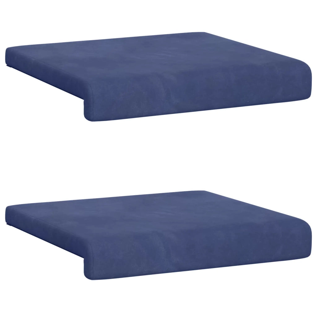 Cuscino per panchina 2 pcs Velluto Blu Polizia Profondità 35 cm 42043033