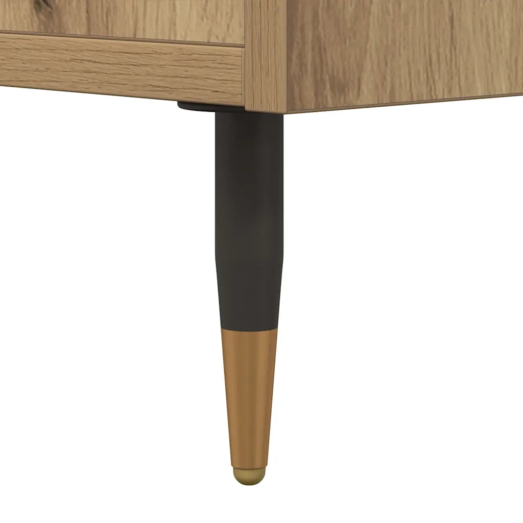 vidaXL Credenza Rovere Artigianale 60x36x110 cm in Legno Multistrato