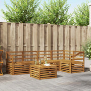 Set divani 6 pcs Naturale Legno di Acacia Massello 3374864