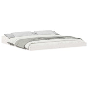 Letto matrimoniale | Letto per adulti | Struttura del letto Bianco 180 x 220 cm Pino massello