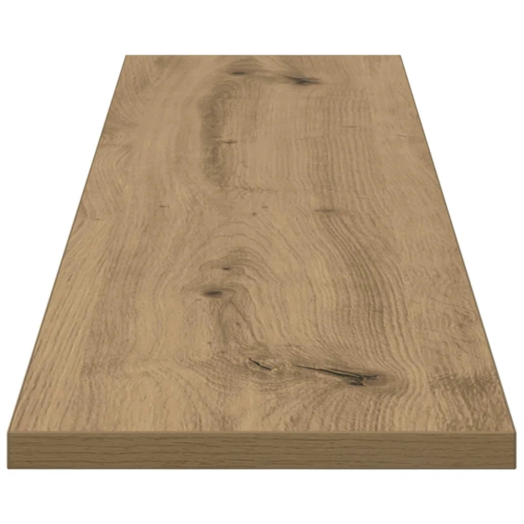 vidaXL Scaffale 4 pcs Marrone 100 x 20 x 1.5 cm Legno multistrato