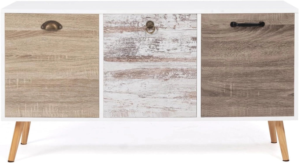 BAHIA 113 cm Credenza bassa scandinava a 3 ante