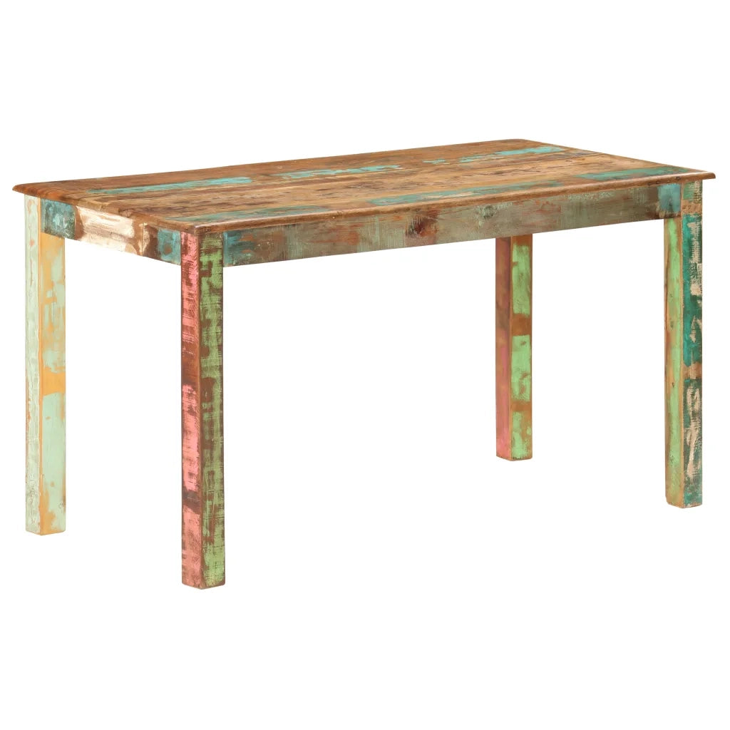Tavolo da Pranzo in Legno Massello di Recupero 140x70x76 cm cod mxl 58542