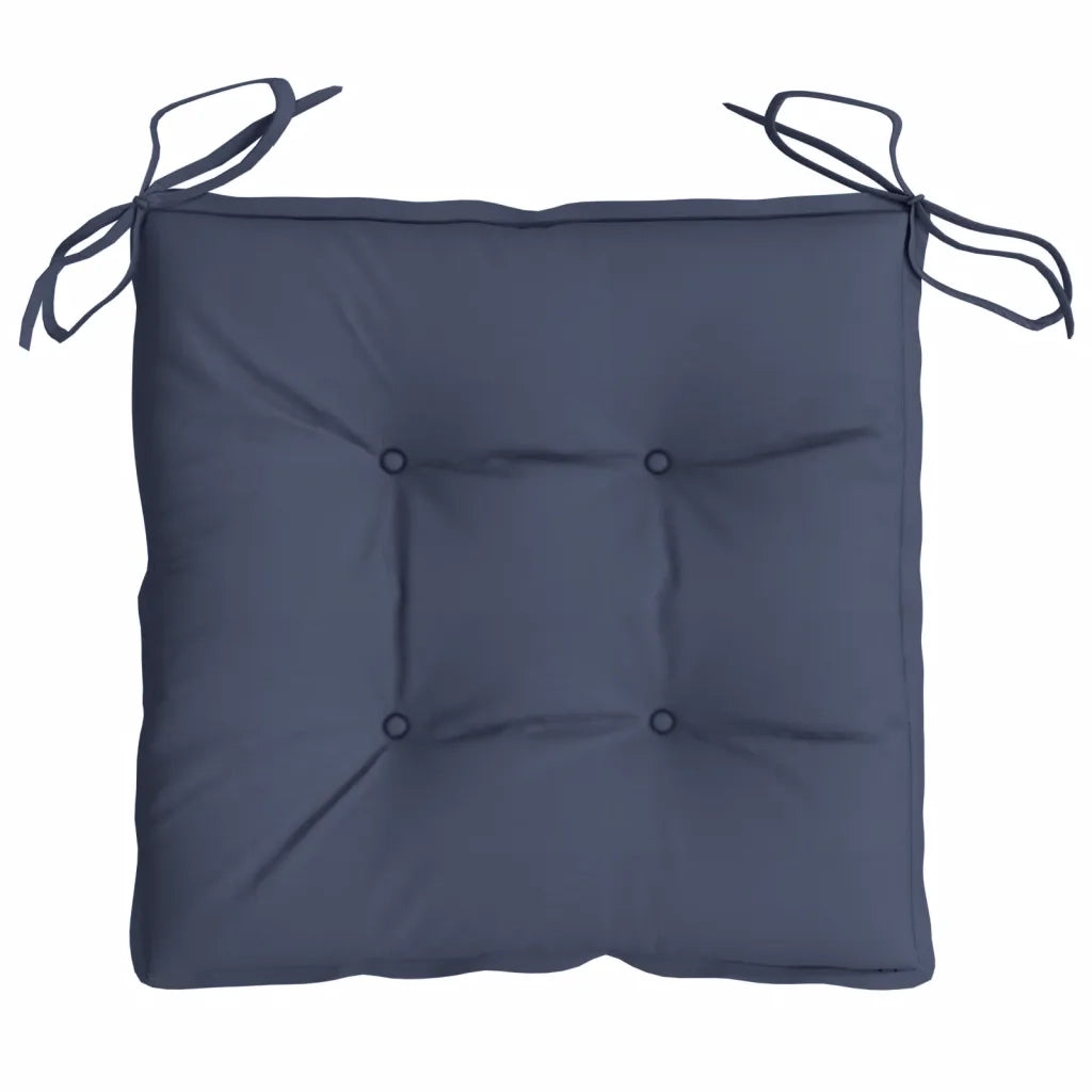 Cuscini per Sedia 2 pz | Cuscini per sedie Blu Marino 50x50x7 cm in Tessuto Oxford
