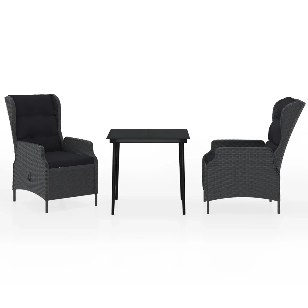 Set da Pranzo da Giardino 3 pz Grigio Scuro 3099655