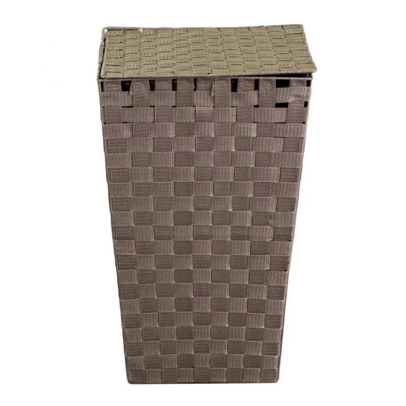 Cestone poliestere tortora quadro cm 33x33h53