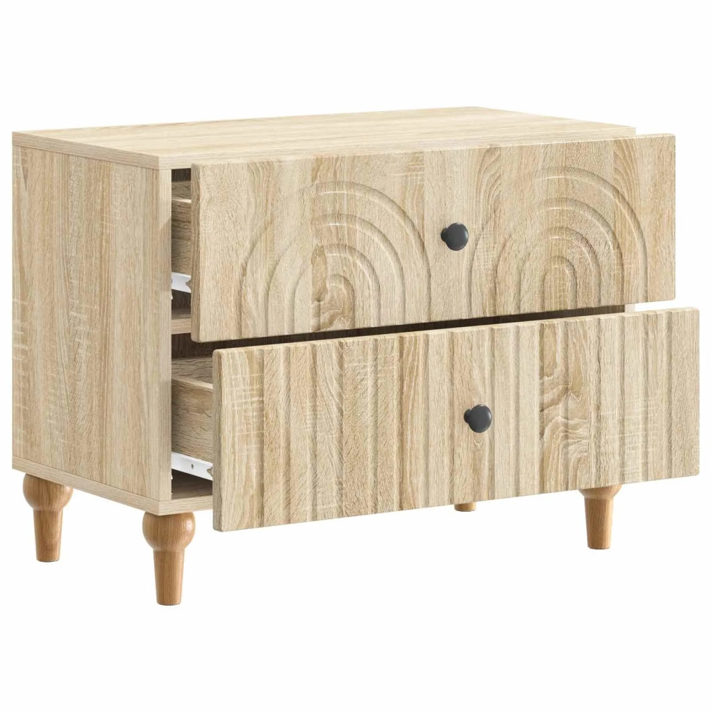 Armadio da Notte con cassetto Rovere Sonoma 62 x 34,5 x 48 cm 894087