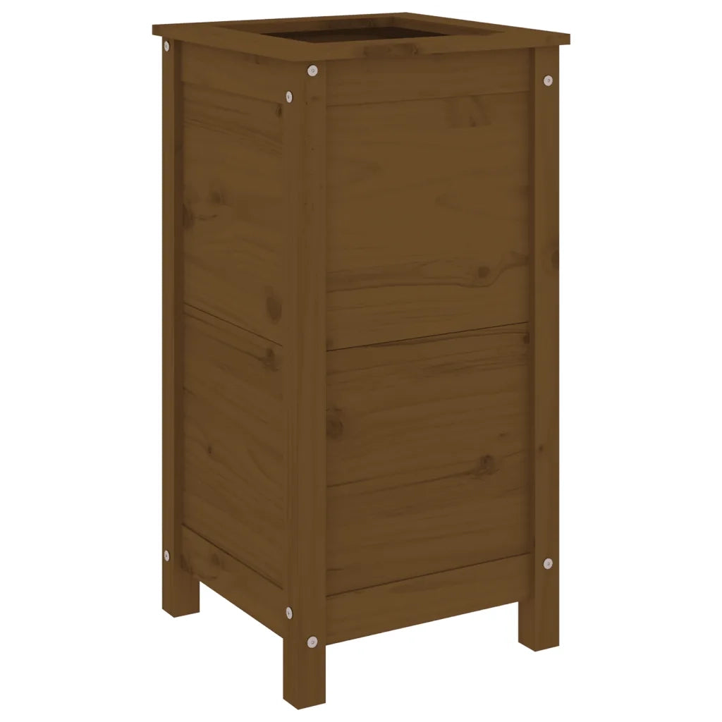Fioriera da Giardino Ambra 40x40x78 cm Legno Massello di Pino 825278