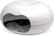Gatto di Carta da Interno - Bianco - Dimensioni: L 49 cm x B 46 cm x H 14 cm