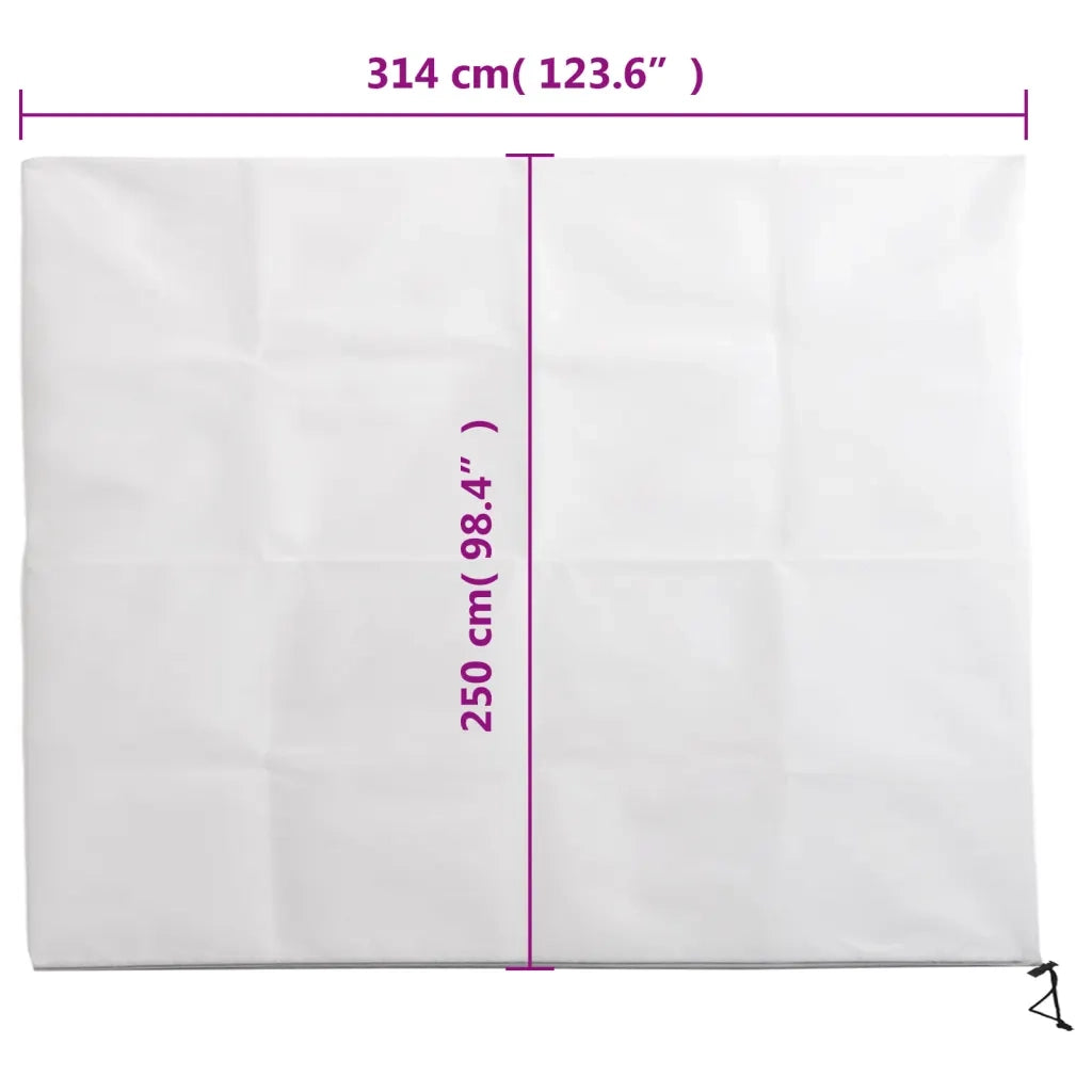 Coperture con Cerniera per Piante 2 pz 70 g/m2 3,14x2,5 m CFW7572205