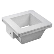 Portafaretto In Gesso Da Incasso, Quadrato 120X120X60mm, Bianco Verniciabile Portalampada GU10 e Connettore Fast Incluso