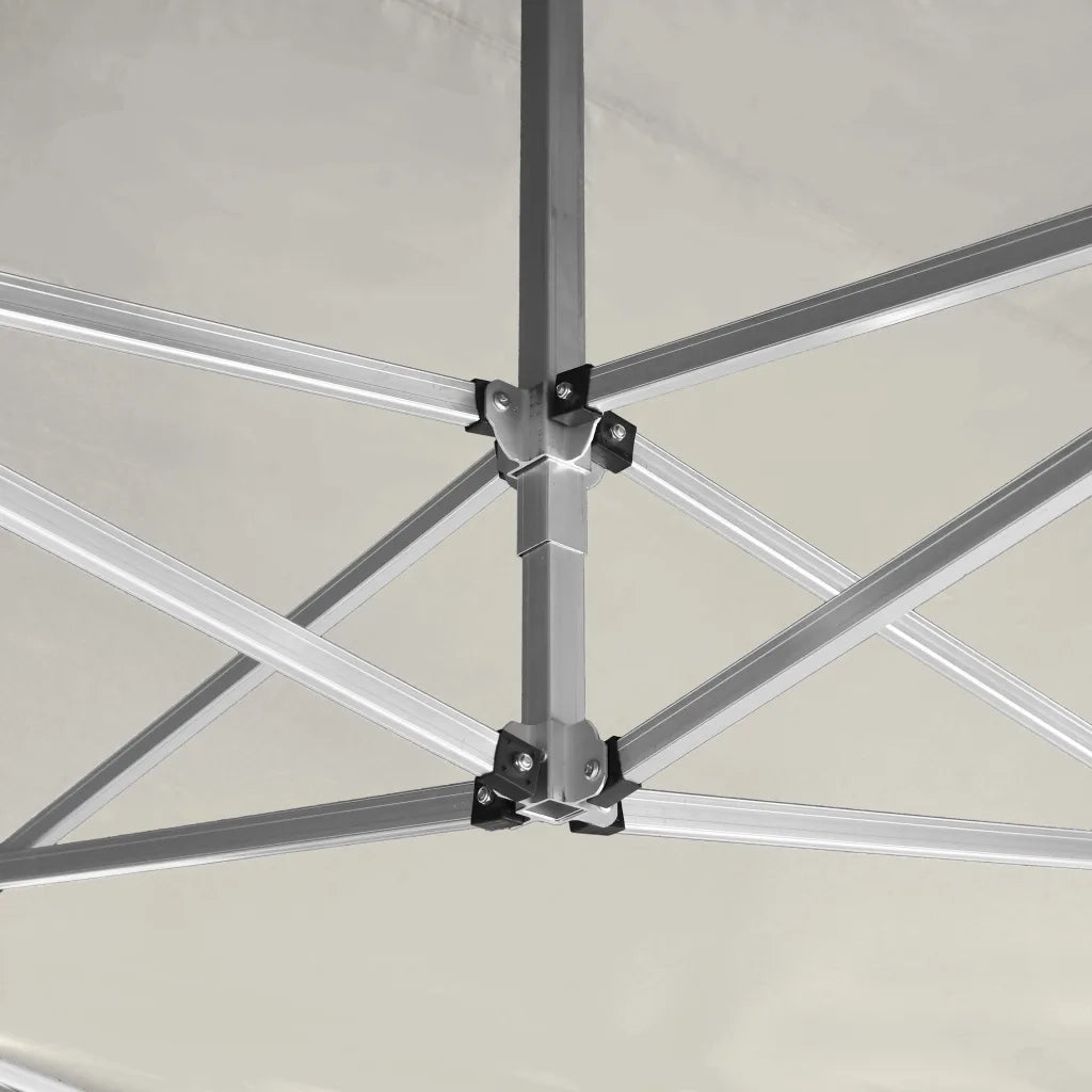 Gazebo Professionale Pieghevole in Alluminio 4,5x3 m Crema 45491