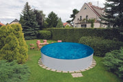 Azuro 4,6 x 1,2 m, parete BIANCA 0,4 mm, rivestimento LAGOON 0,4 mm, senza filtro, ritagli - Skimmer + Ingresso