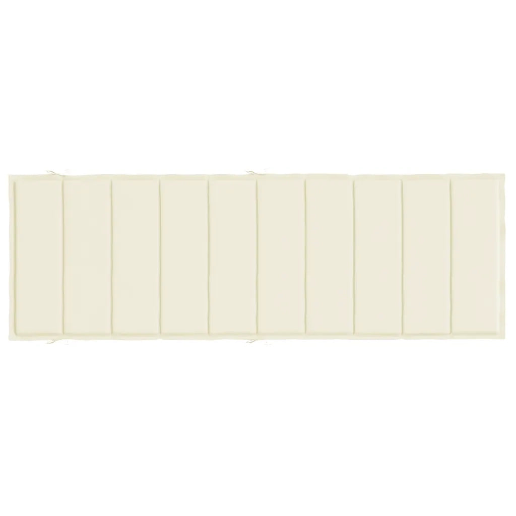 Cuscino per Lettino Crema 186x58x4 cm in Tessuto Oxford 314160