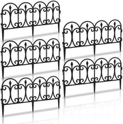 Bordino decorativo in plastica - 30 cm alto - nero - 10 parti