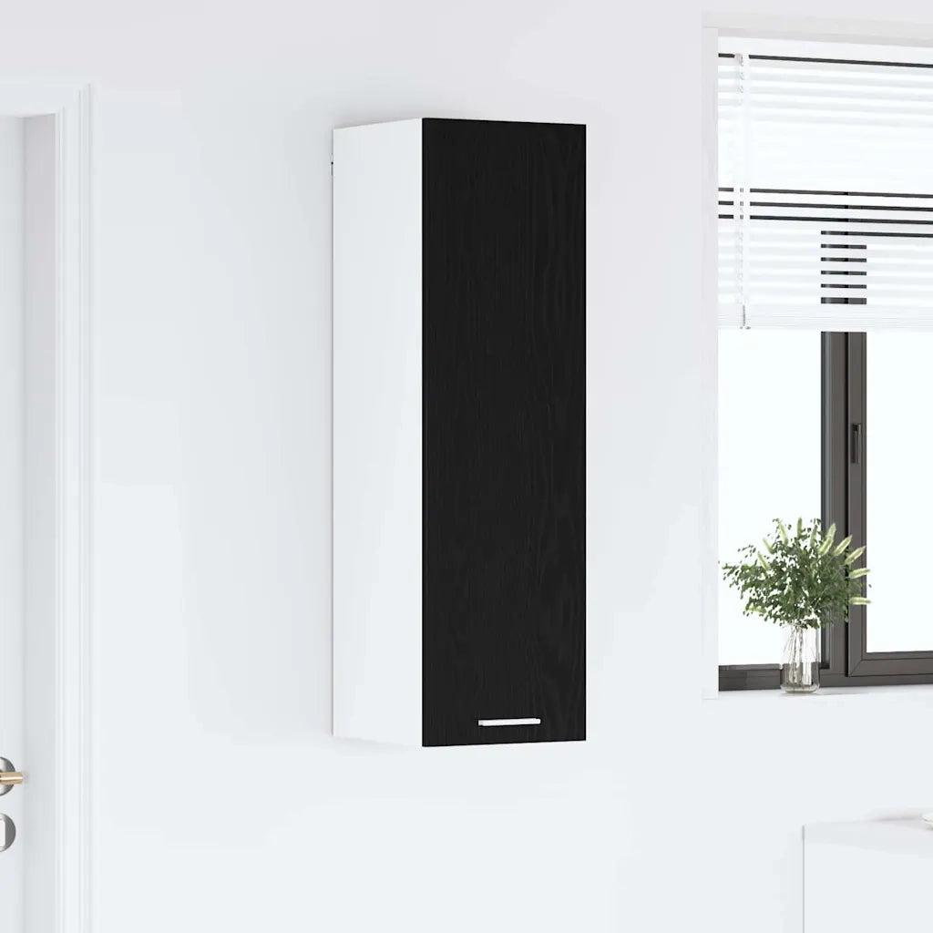 Armadio pensile Rovere Nero 30 x 31 x 100 cm Legno multistrato
