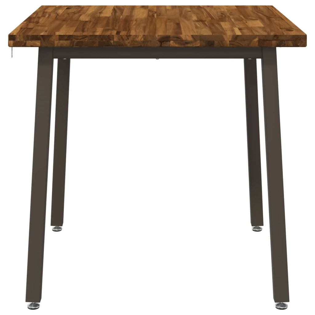 60 x 55 x 75 cm Legno di Acacia Massello Naturale e Caffè 937568