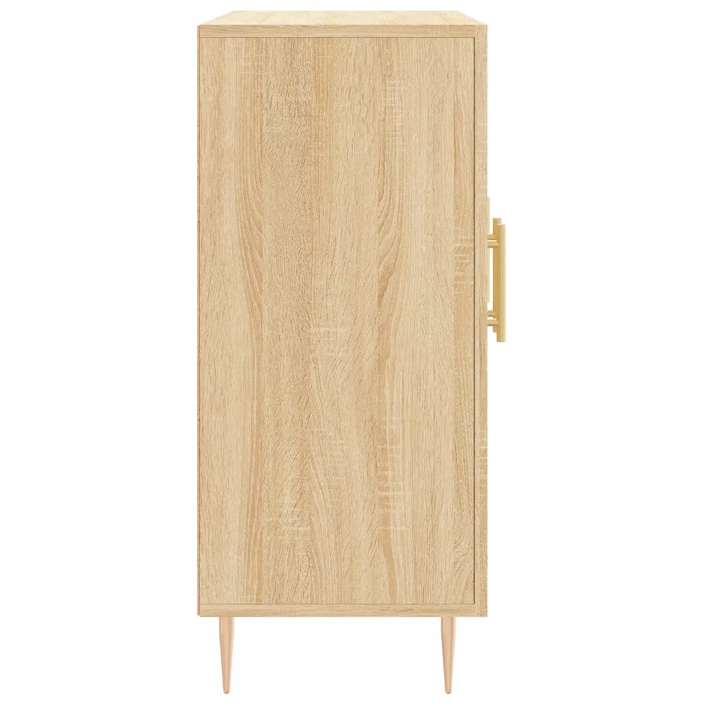 Credenza Rovere Sonoma 90x34x80 cm in Legno Multistrato 828095