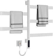 Asciugacapelli elettrico - Asciugacapelli per bagno - Comfort per il bagno - 180 gradi rotante - 67,5 x 45 cm - Bianco