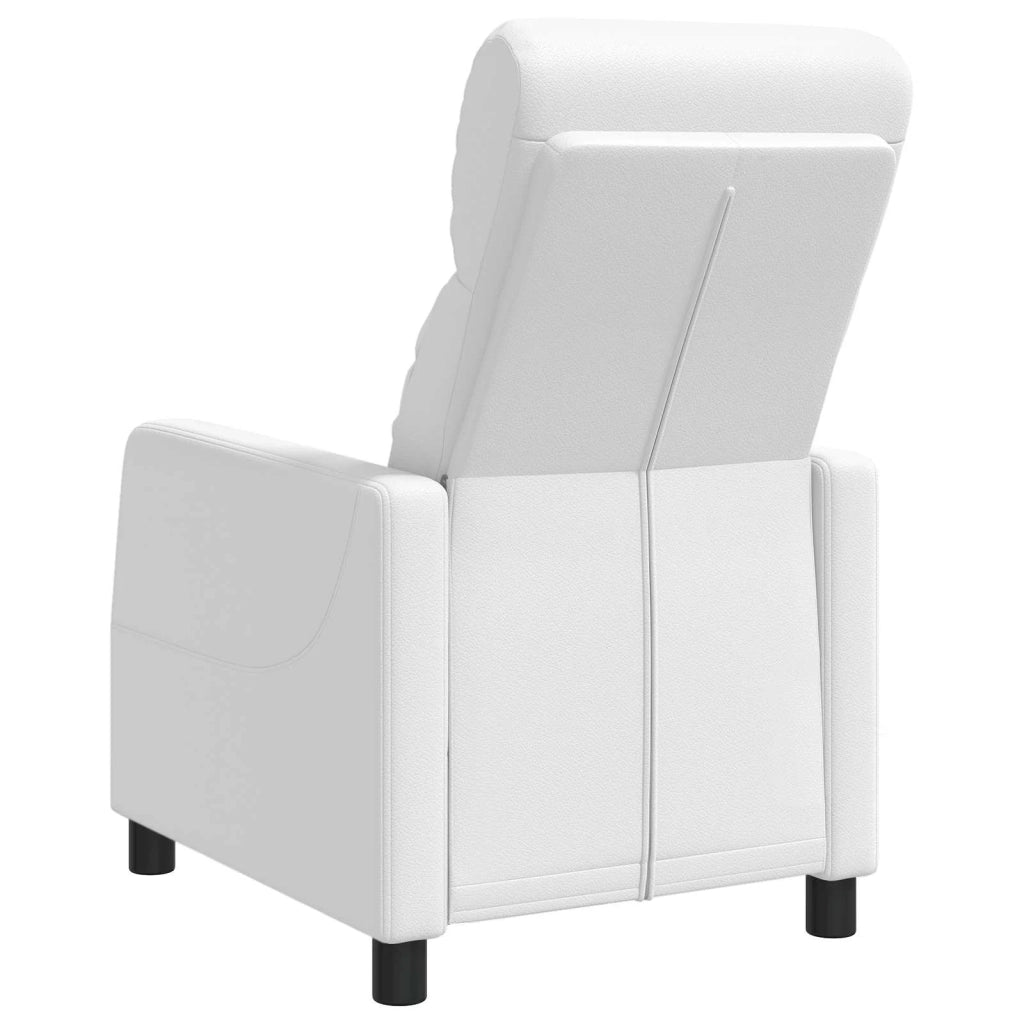 Divano Sedia-Poltrona reclinabile Bianco Similpelle 574984