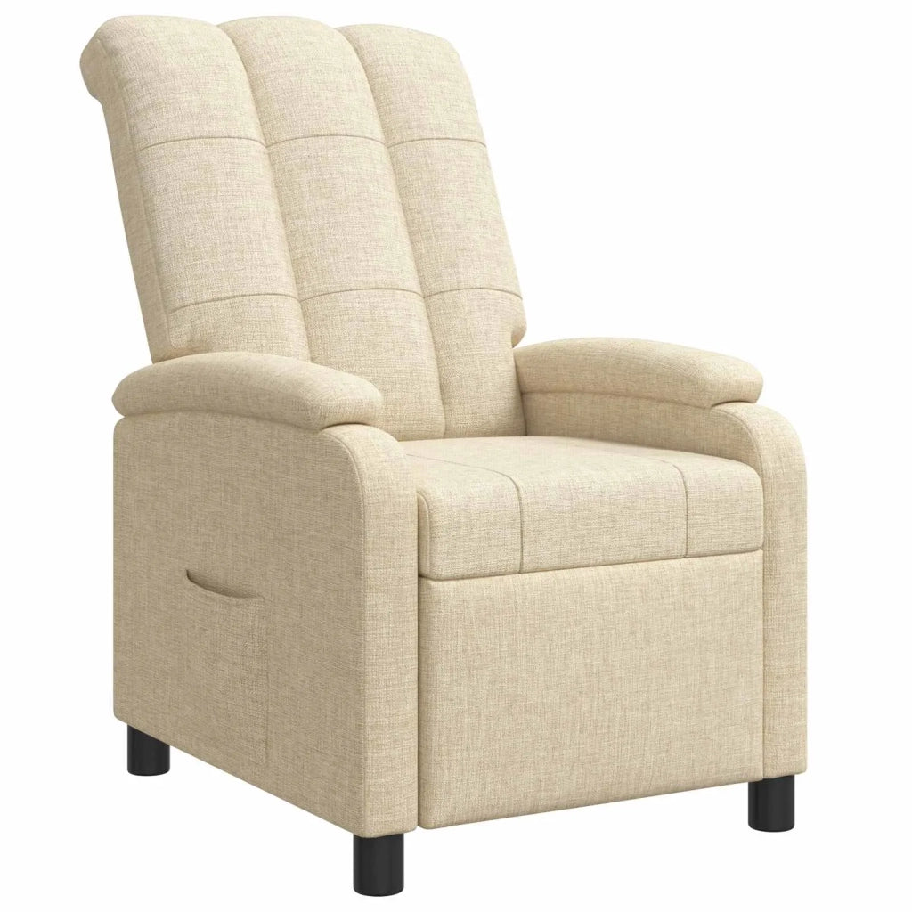 Divano Sedia-Poltrona reclinabile Crema Tessuto 416962