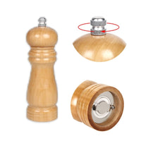 Macinapepe In Legno Macina Pepe e Sale Colore Beige 15,3cm