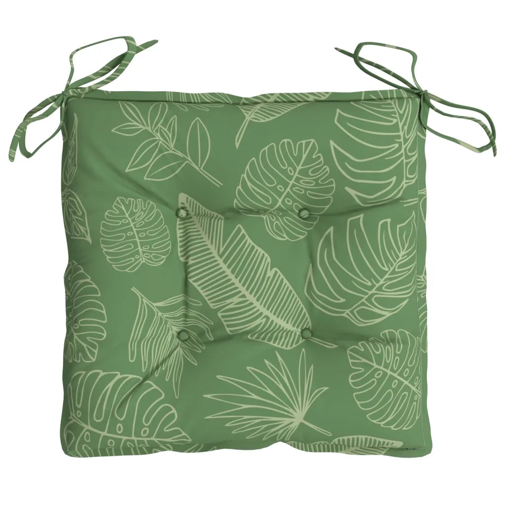 Cuscini per Sedia 6 pz | Cuscini per sedie Motivo a Foglie 50x50x7 cm Tessuto