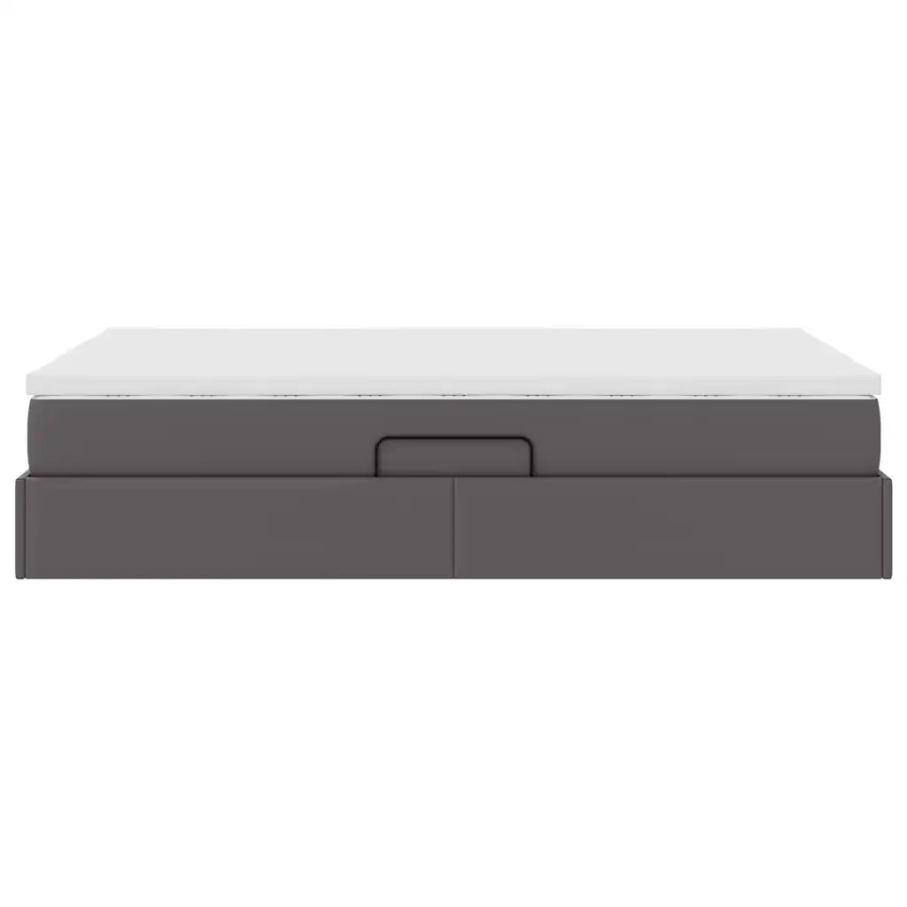 Letto con contenitore e materasso Grigio 120 x 200 cm 3370160