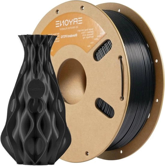 Filamento PETG per stampa 3D 175 mm 1 kg nero - alta qualità +/- 0,003 mm