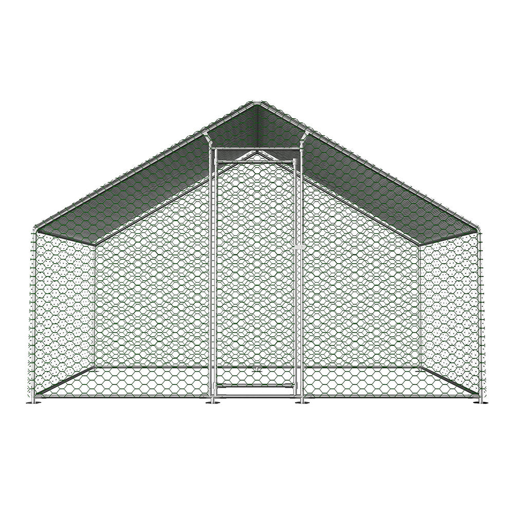 Recinto esterno per polli 3x2x2m - Xylo - Serratura di sicurezza, telo PE impermeabile, per polli e conigli