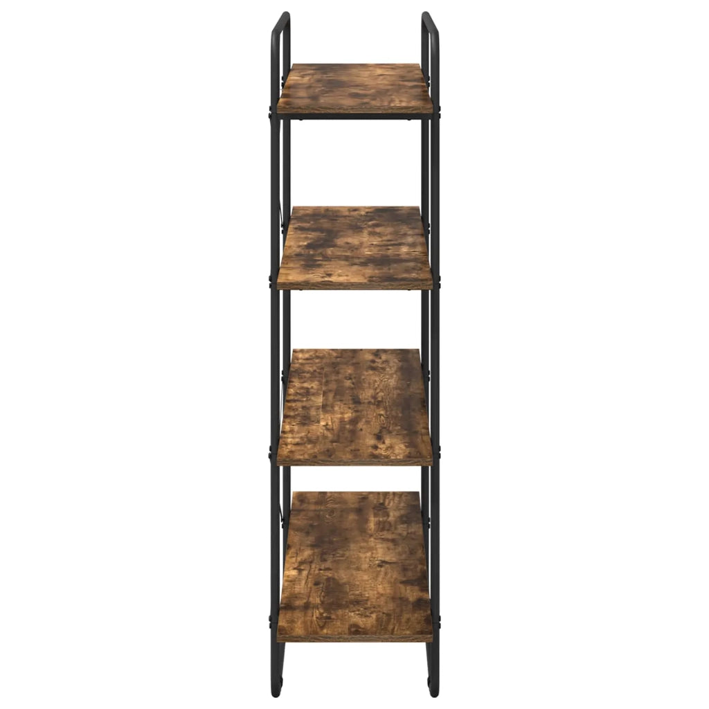 Libreria 4 livelli 100 x 35 x 140 cm PB Rovere Fumo 8007788