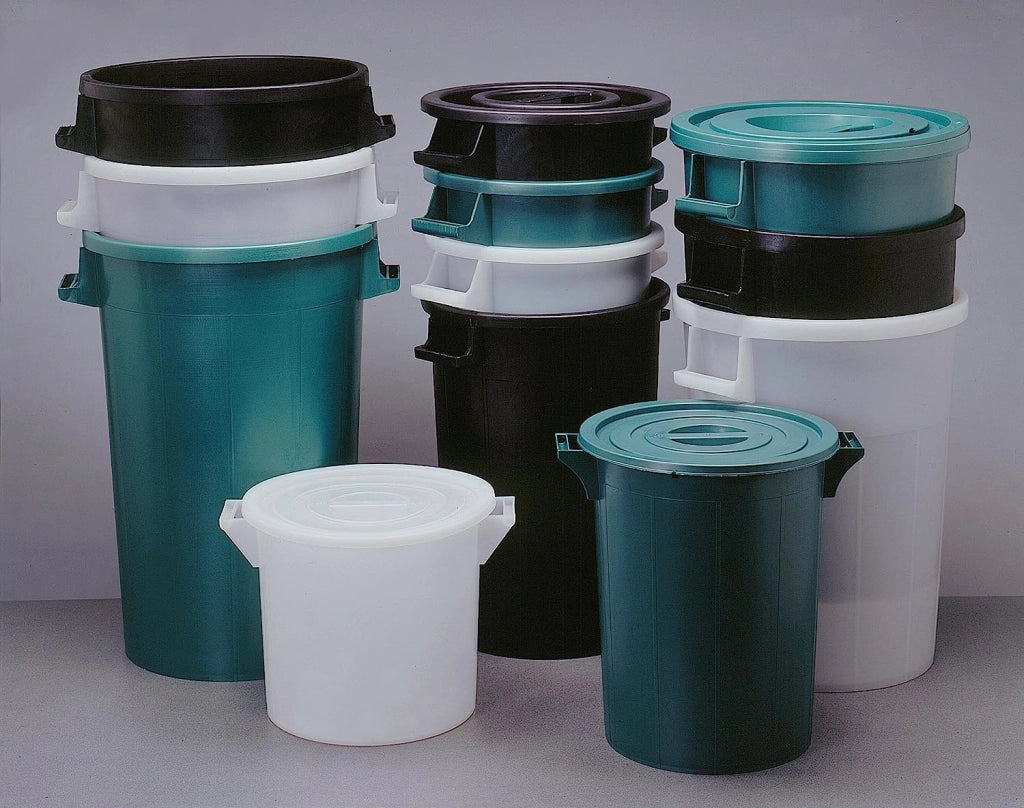 BIDONE IMMONDIZIA SOVRAPPONIBILE Lt 75 - Ø 44 x  h 63 cm - verde  - ICS