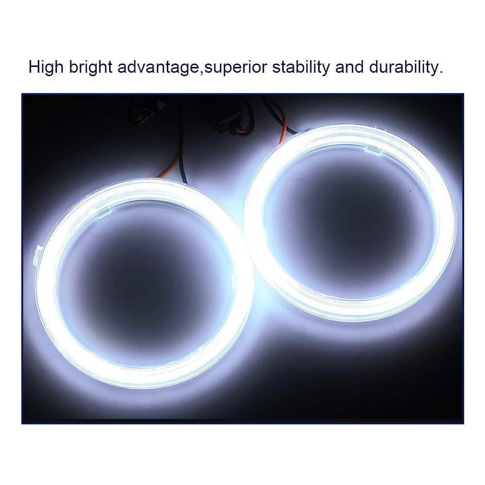 Trade Shop - 2pz Luci Led Per Auto Fari Lampadine 60mm Occhio D'angelo 12 Volt Maxtech Eye-01 -