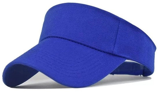 Ombrellone sportivo in tessuto katun, parasole regolabile per uomo e donna - Blu reale
