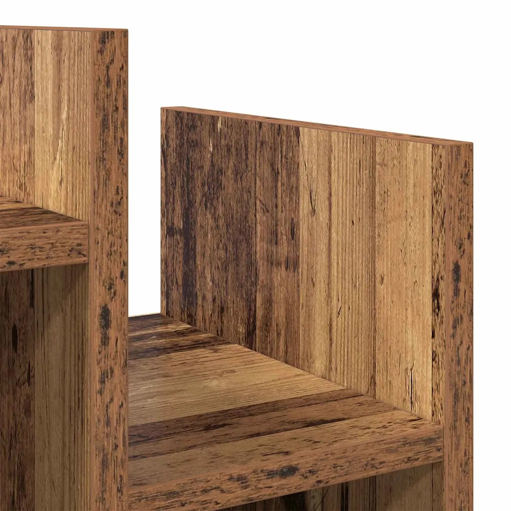 vidaXL Mobile laterale Legno vecchio 60 x 26 x 60 cm Legno multistrato
