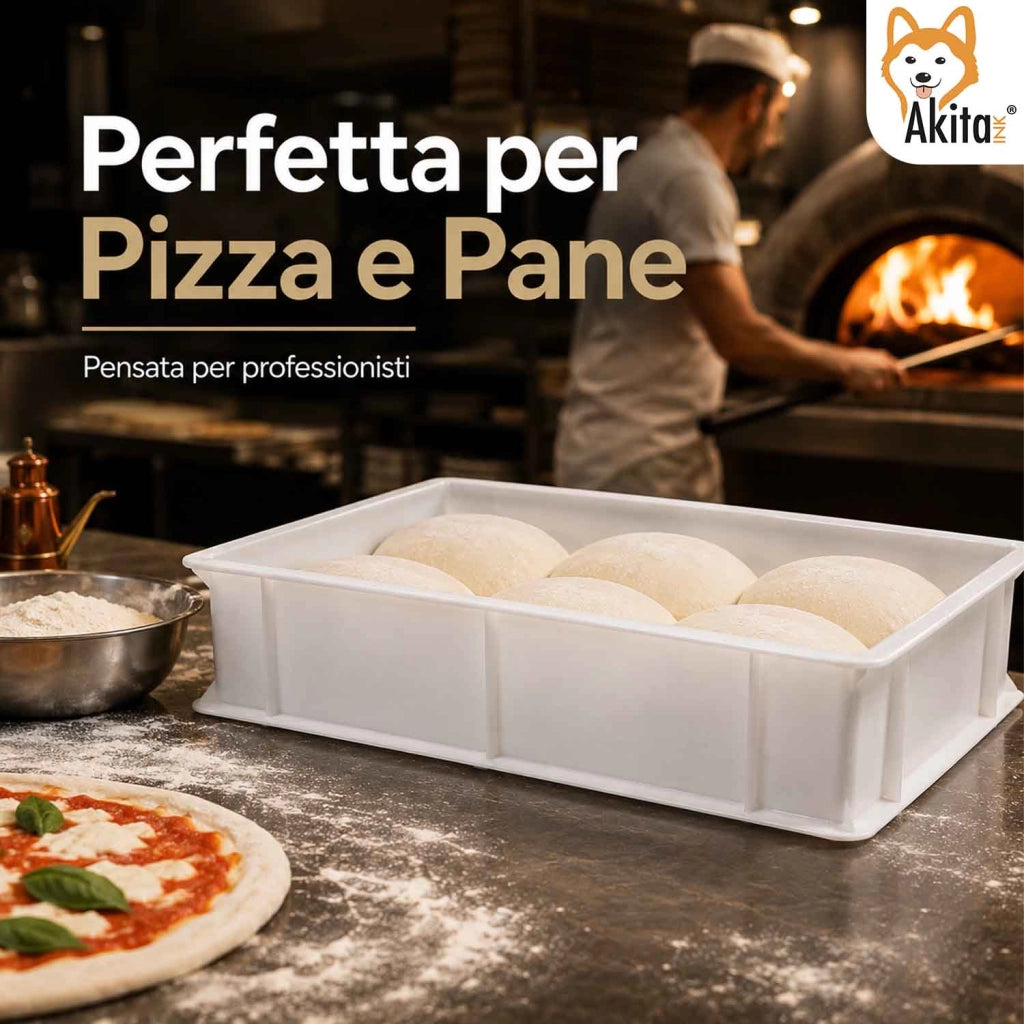 Akitaink Cassetta Lievitazione Pizza e Pane 30x40x10 cm