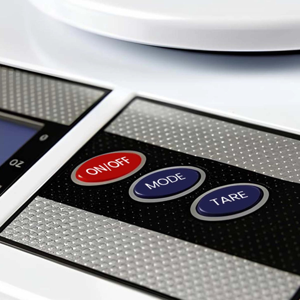 Bilancia da Cucina Digitale 10 kg Max con Schermo LCD HD e Funzioni Tara Bianco Avizar
