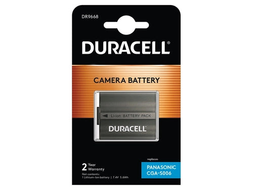 Duracell Li-Ion batt. 750 mah per Panasonic CGA-S006