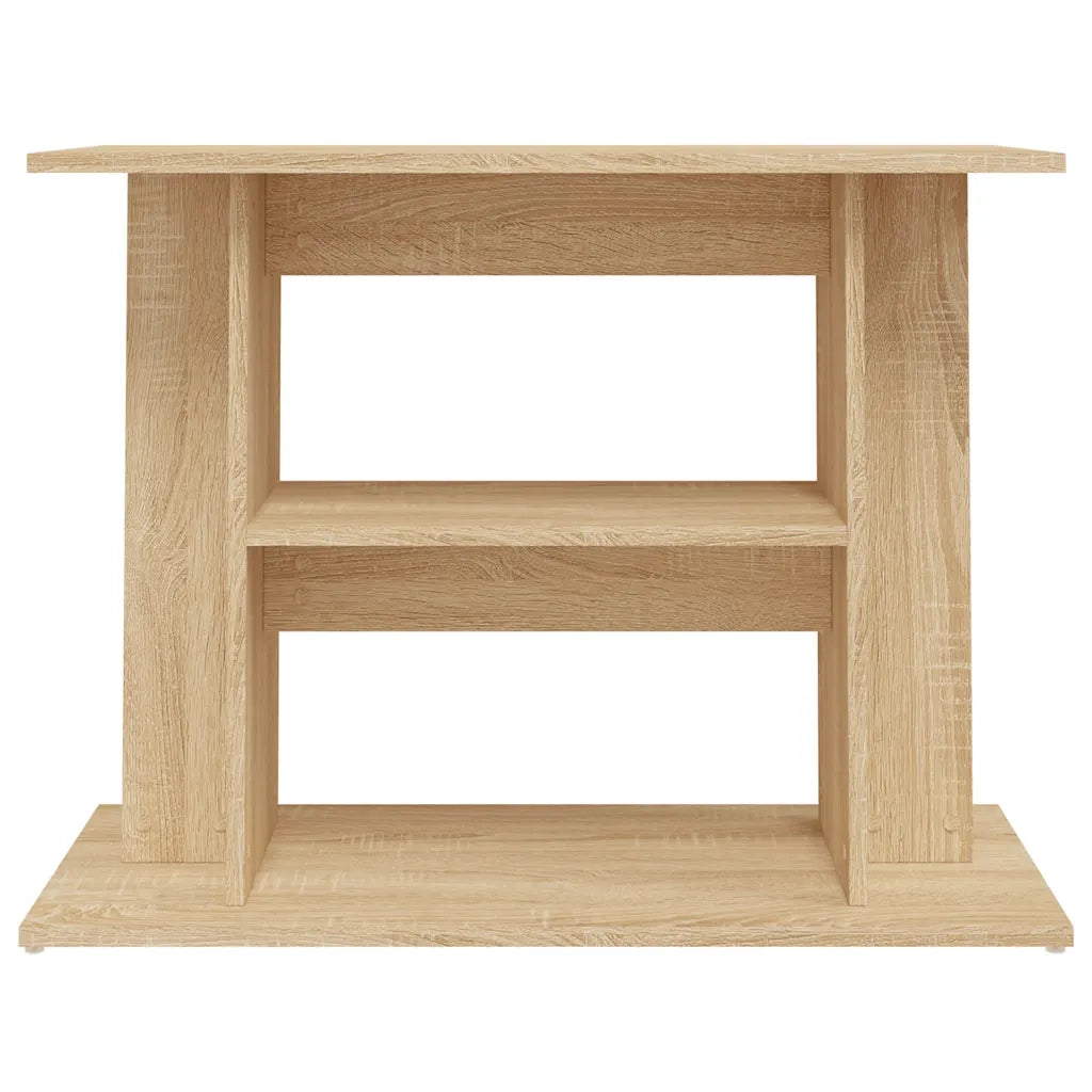 Supporto Acquario 80x35x60cm in Legno Multistrato Rovere Sonoma 833578