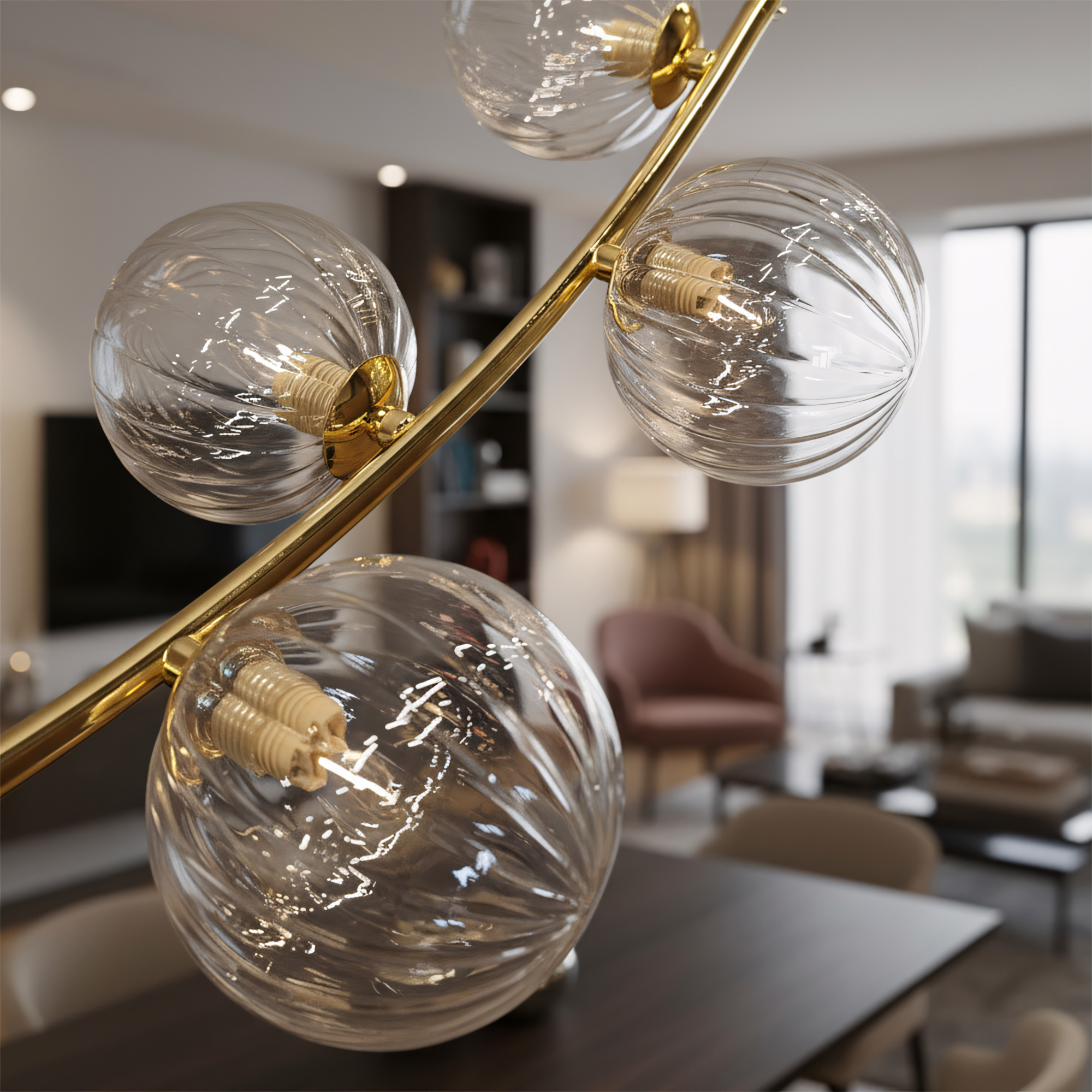 Lampada Da Soffitto G133-6cp Gold