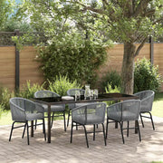 Set da Pranzo per Giardino 7 pcs Antracite 3379364