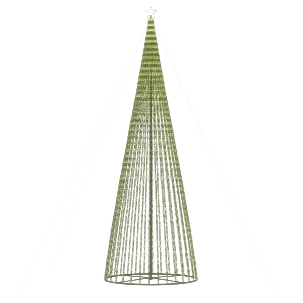 vidaXL Albero di Natale a LED 1544 LED Colorato 500 cm