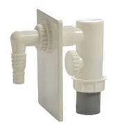 SIFONE INCASSO LAVATRICE IN PP - CON PIASTRA ABS- D. 40- GHIDI- pezzi 1