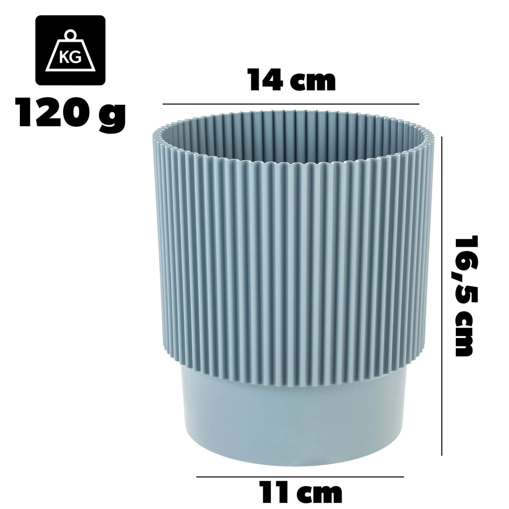 Vaso da fiori KADAX 13 cm, copripianta, vaso da fiori in plastica verde